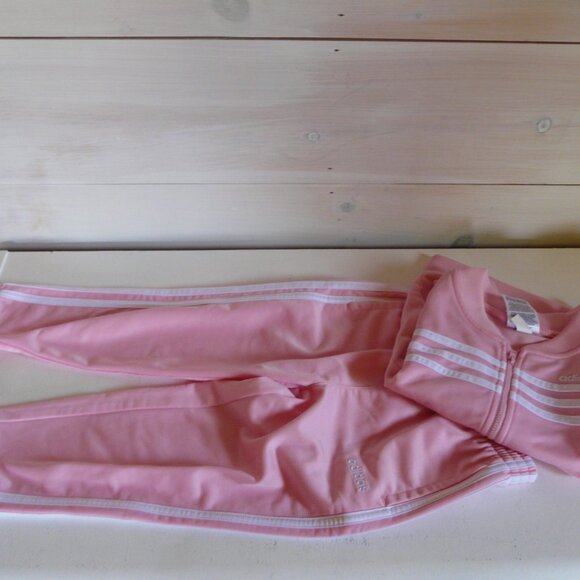Light Pink Adidas track suit  Size 5 - Picture 2 of 9